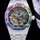 Replica Audemars Piguet Royal Oak Skeleton Dial Rainbow Bezel Watch 41MM (2)_th.jpg